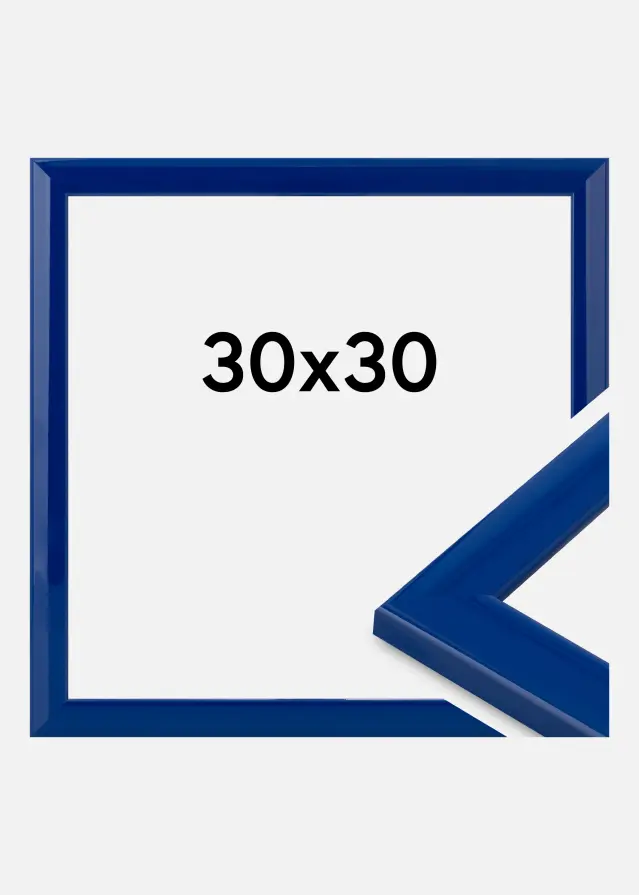 Jämtlands Ramfabrik Rahmen Dorset Acrylglas Dunkelblau 30x30 cm