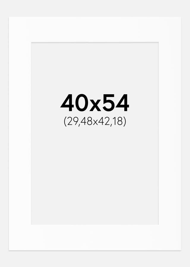 Artlink Passepartout Weiß Standard (weißer Kern) 40x54 cm (29,48x42,18)