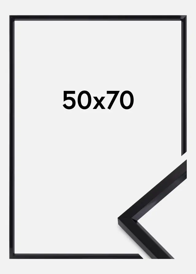 Walther Rahmen Steel Style Schwarz 50x70 cm