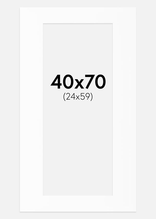 Artlink Passepartout Weiß Standard (weißer Kern) 40x70 cm (24x59)