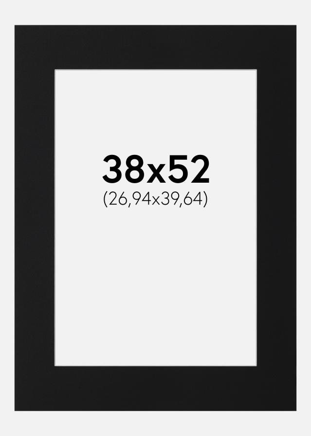 Artlink Passepartout Schwarz Standard (weißer Kern) 38x52 cm (26,94x39,64)