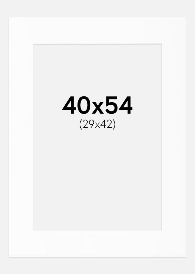 Artlink Passepartout Weiß Standard (weißer Kern) 40x54 cm (29x42)