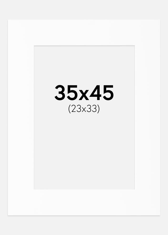 Artlink Passepartout Weiß Standard (weißer Kern) 35x45 cm (23x33)