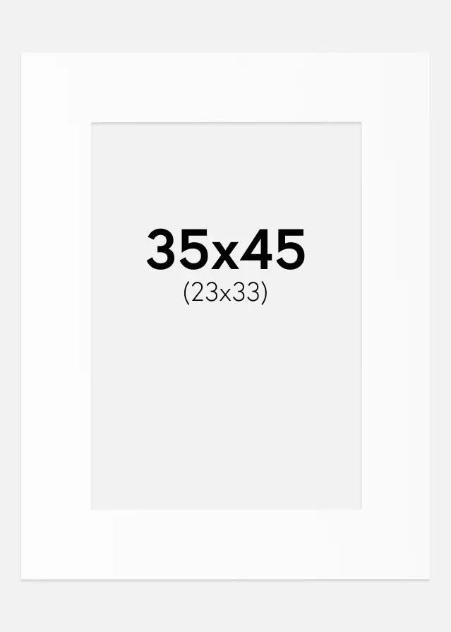 Artlink Passepartout Weiß Standard (weißer Kern) 35x45 cm (23x33)