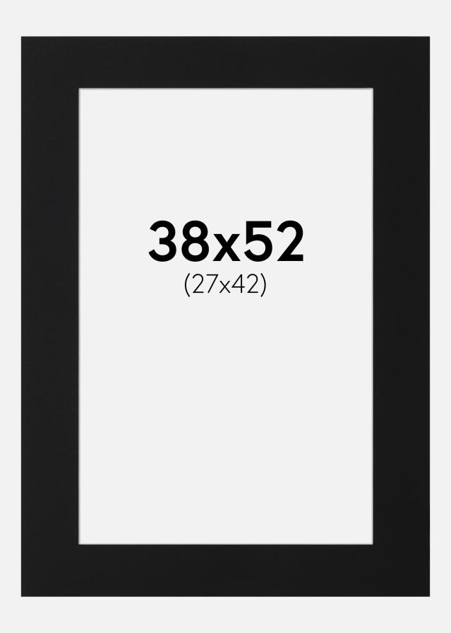 Artlink Passepartout Schwarz Standard (weißer Kern) 38x52 cm (27x42)