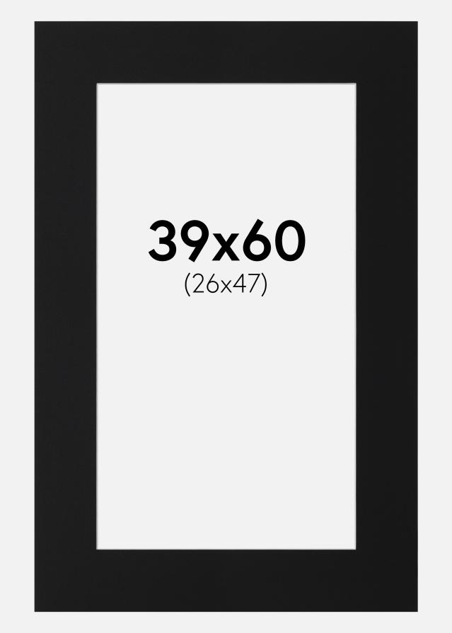 Artlink Passepartout Schwarz Standard (weißer Kern) 39x60 cm (26x47)