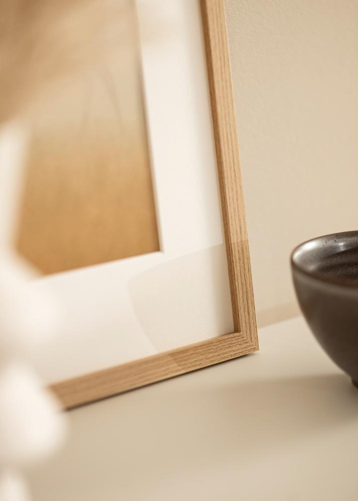 BGA Rahmen Modern Acrylglas Eiche 30x40 cm