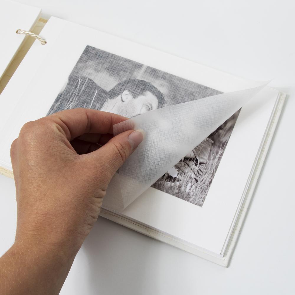 Walther Babyalbum Bambini Creme - 23,5x16 cm (40 weiße Seiten / 20 Blatt)