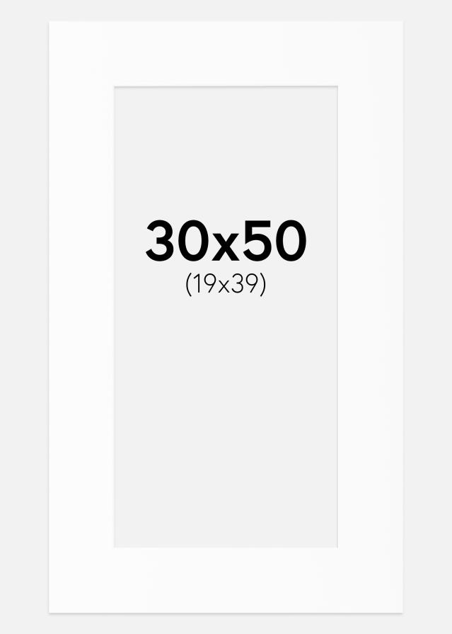 Galleri 1 Passepartout Canson Weiß (weißer Kern) 30x50 cm (19x39)