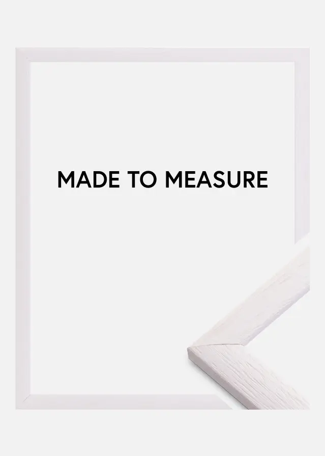 Ramverkstad Rahmen Cornwall Weiß - Größe nach Wunsch