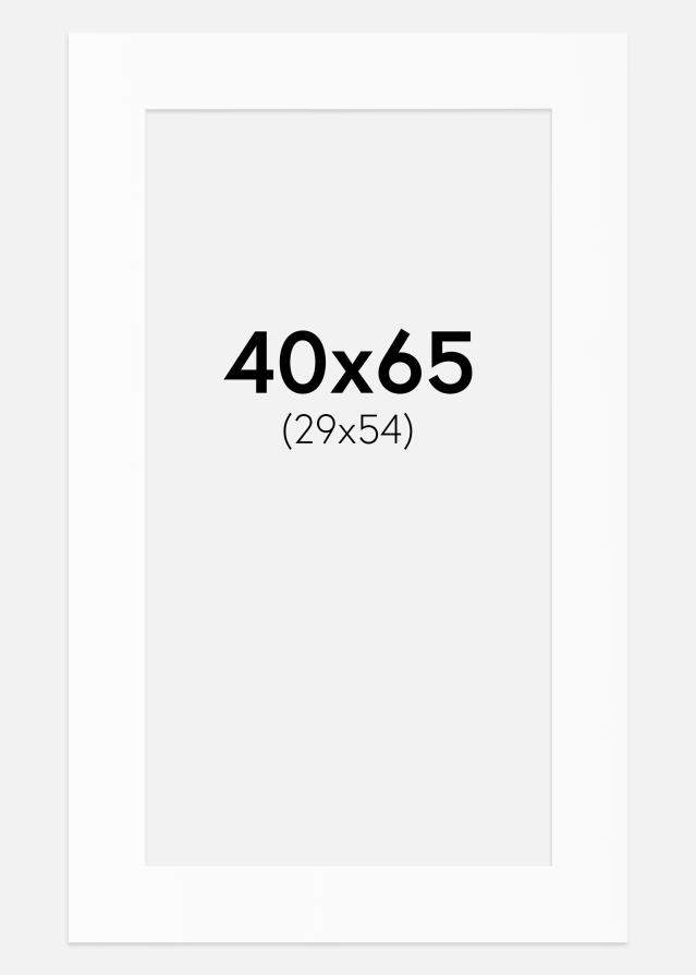 Artlink Passepartout Weiß Standard (weißer Kern) 40x65 cm (29x54)