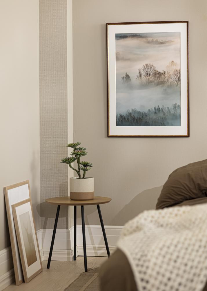 Ram med passepartou Rahmen Horndal Braun 34x42 cm - Passepartout Weiß 25x32 cm