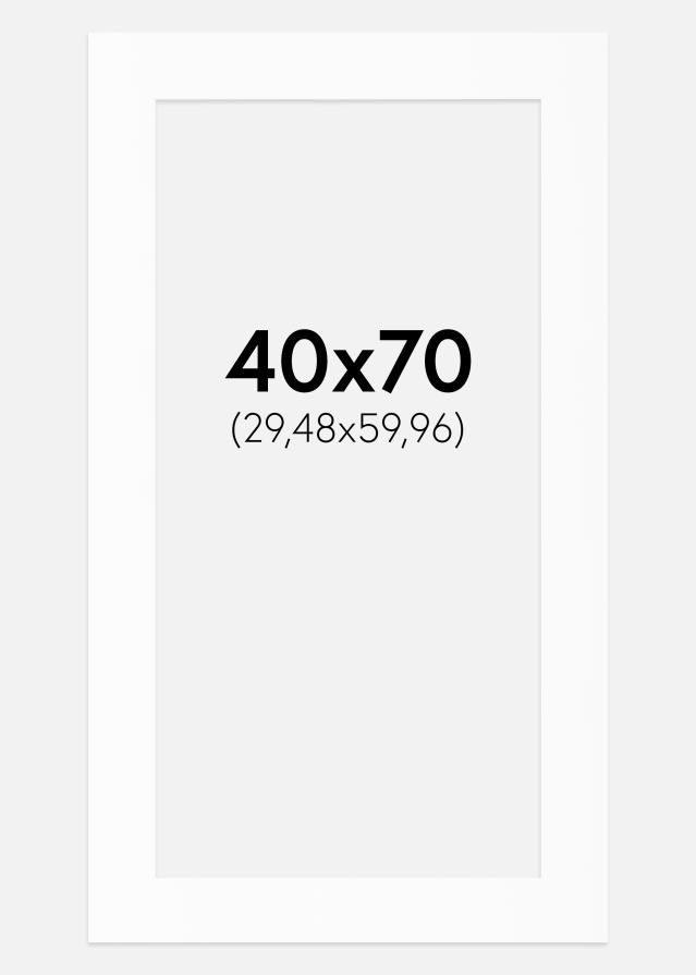 Artlink Passepartout Weiß Standard (weißer Kern) 40x70 cm (29,48x59,96)