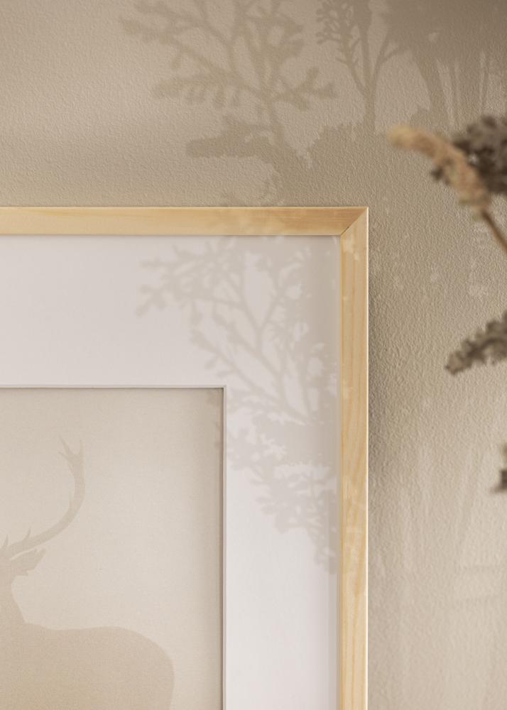 Ram med passepartou Rahmen Galant Kiefer 30x30 cm - Passepartout Weiß 20x20 cm