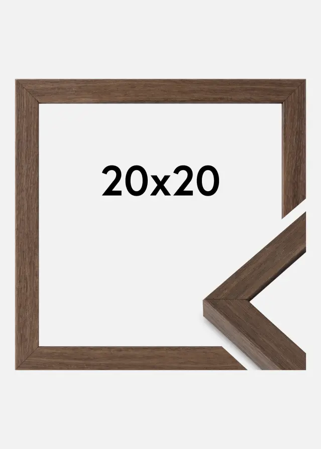 Mavanti Rahmen Hermes Acrylglas Walnuss 20x20 cm