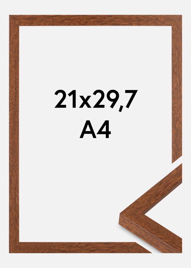 BGA Rahmen Modern Acrylglas Warm Brown 21x29,7cm (A4)