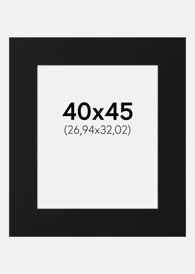 Artlink Passepartout Schwarz Standard (weißer Kern) 40x45 cm (26,94x32,02)