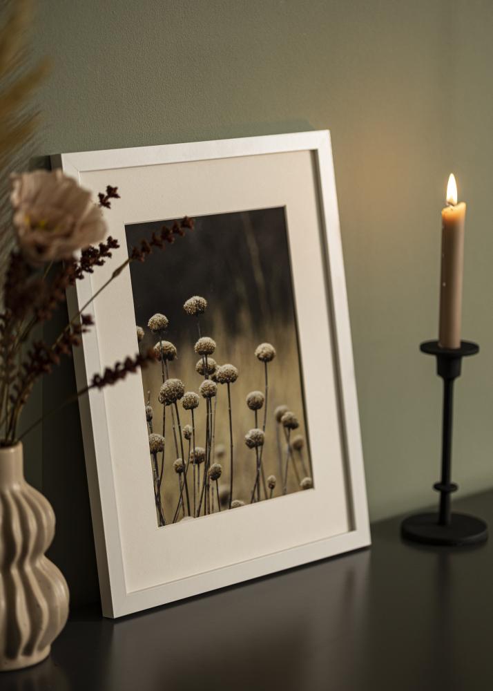 BGA Rahmen Auswahl Acrylglas Weiß 35x45 cm