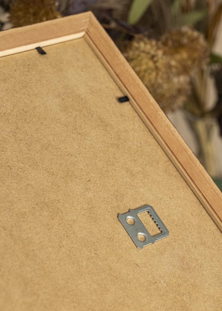 Ram med passepartou Rahmen Siljan Braun 45x45 cm - Passepartout Weiß 34x34 cm