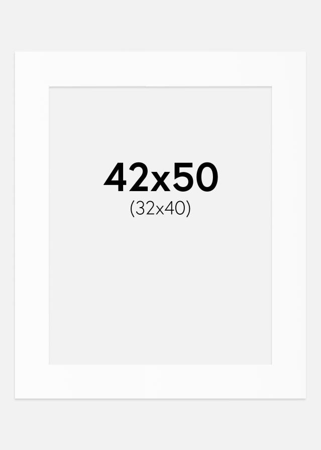 Artlink Passepartout Weiß Standard (weißer Kern) 42x50 cm (32x40)