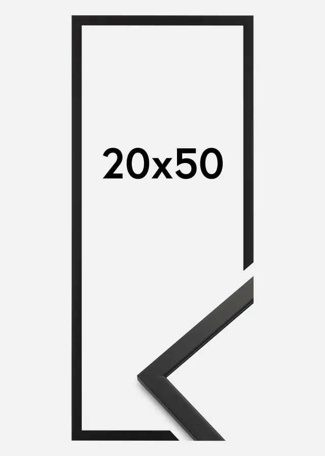 Galleri 1 Rahmen Edsbyn Schwarz 20x50 cm