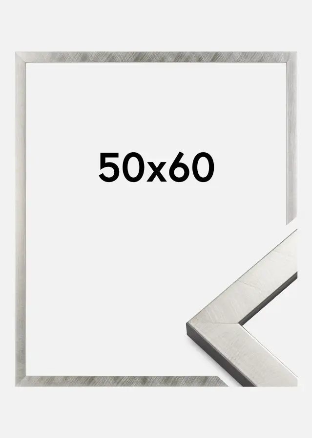 Galleri 1 Rahmen Uppsala Acrylglas Silber 50x60 cm