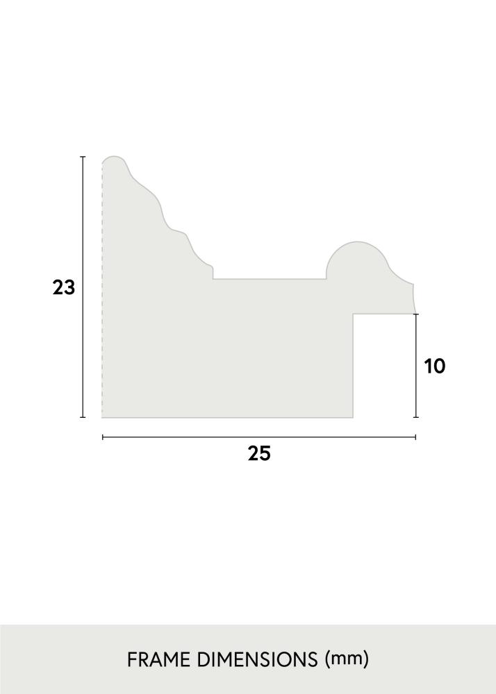 Galleri 1 Rahmen Shabby Chic Acrylglas Weiß 50x50 cm