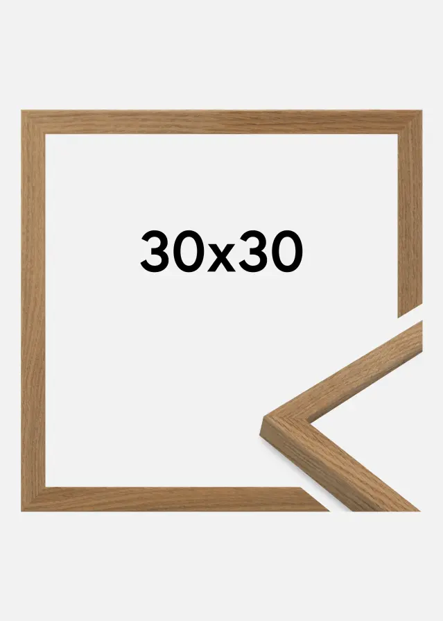Jämtlands Ramfabrik Rahmen Salisbury Acrylglas Eiche 30x30 cm