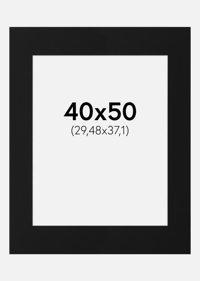 Artlink Passepartout Schwarz Standard (weißer Kern) 40x50 cm (29,48x37,1)