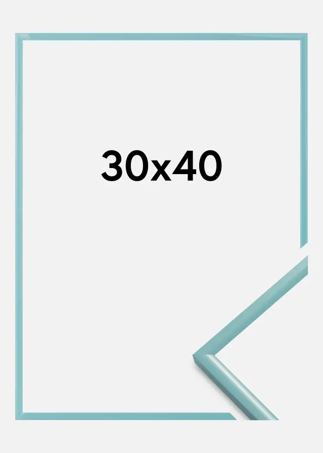 BGA Rahmen New Lifestyle Acrylglas Türkis 30x40 cm