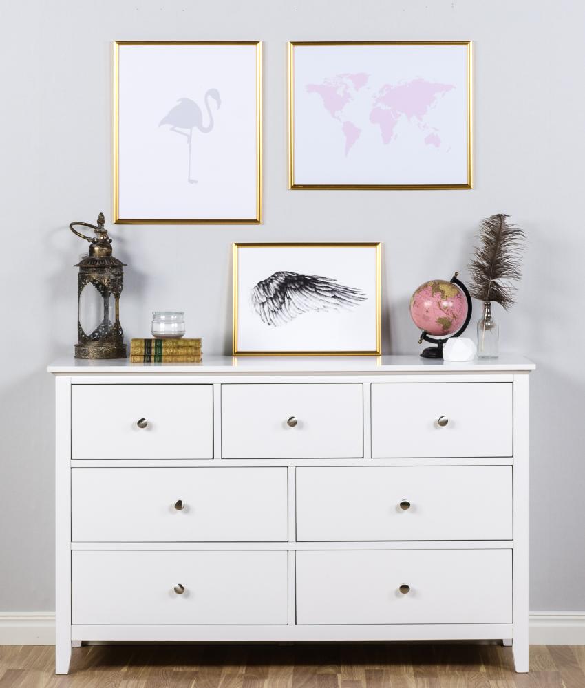 Bildverkstad Weltkarte Rosenrosa Poster