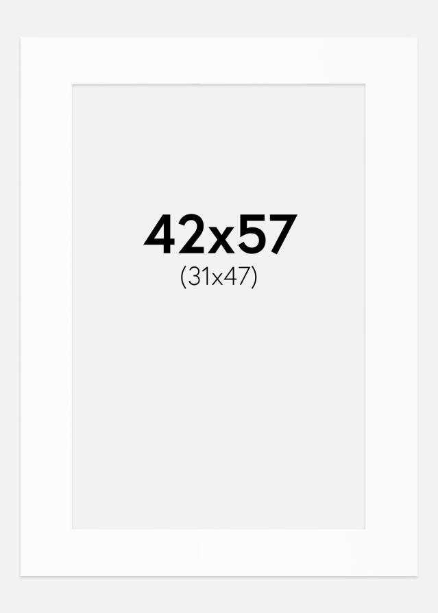 Artlink Passepartout Weiß Standard (weißer Kern) 42x57 cm (31x47)