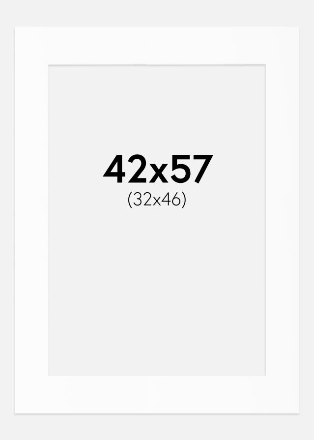 Artlink Passepartout Weiß Standard (weißer Kern) 42x57 cm (32x46)