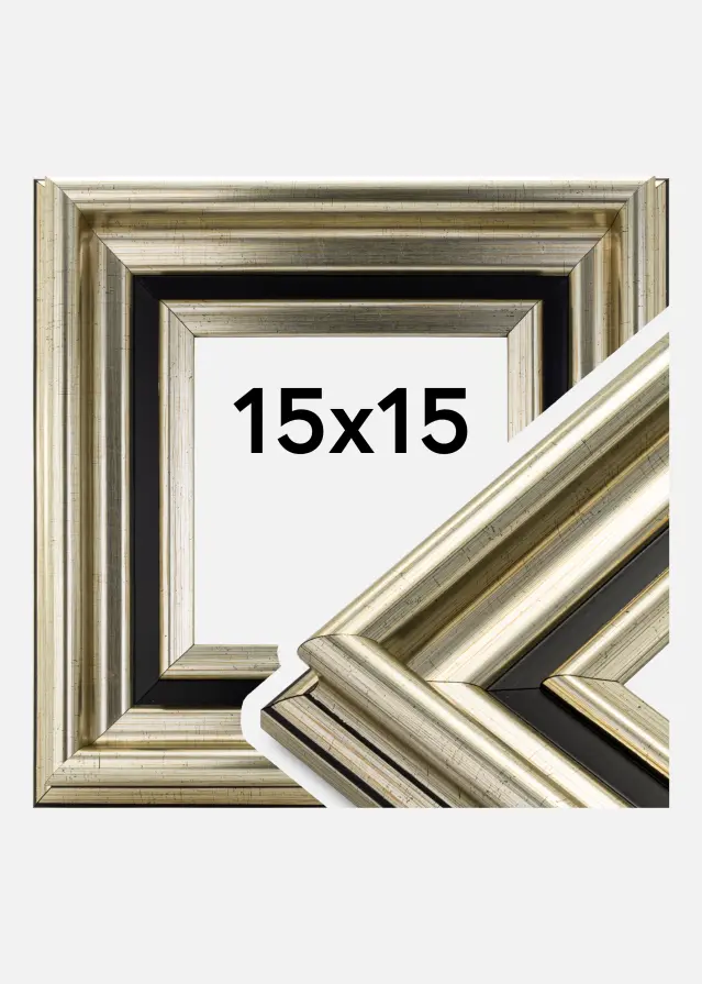Ramverkstad Rahmen Gysinge Premium Silber 15x15 cm