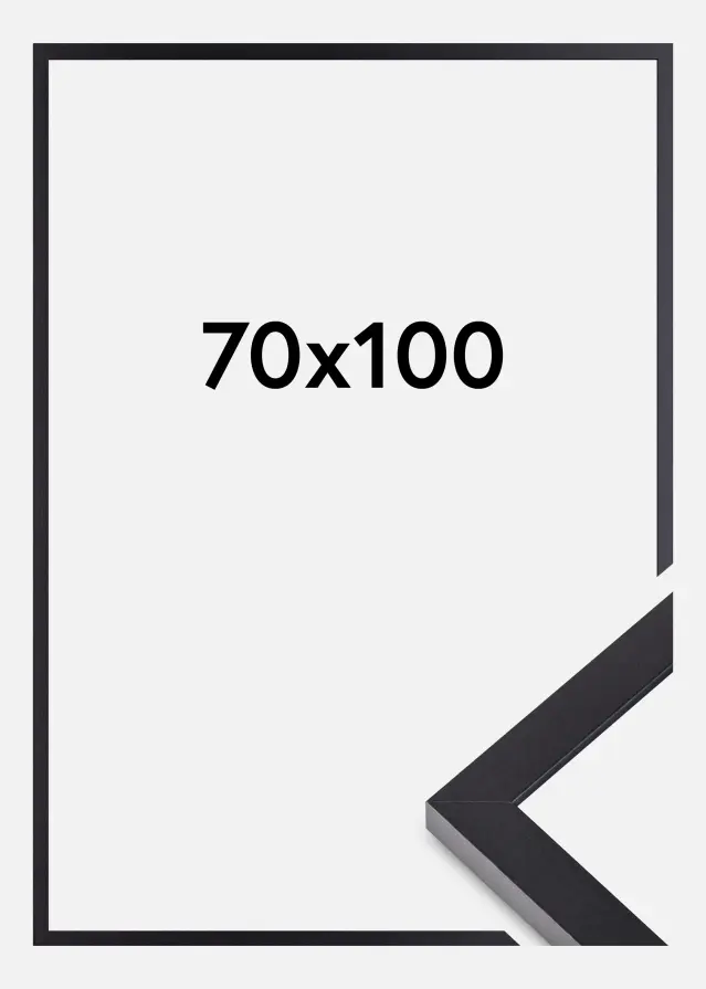 BGA Rahmen Selection Acrylglas Schwarz 70x100 cm