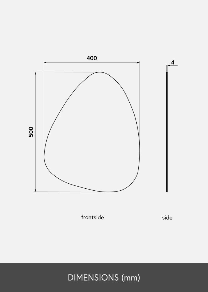 KAILA KAILA Spiegel Shape I Dark Bronze 40x50 cm