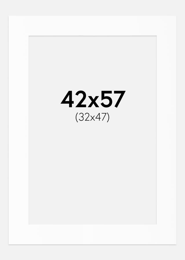 Artlink Passepartout Weiß Standard (weißer Kern) 42x57 cm (32x47)