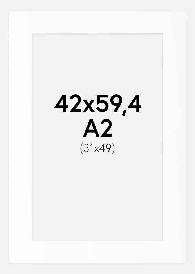 Artlink Passepartout Weiß Standard (weißer Kern) 42x59,4 cm (31x49)