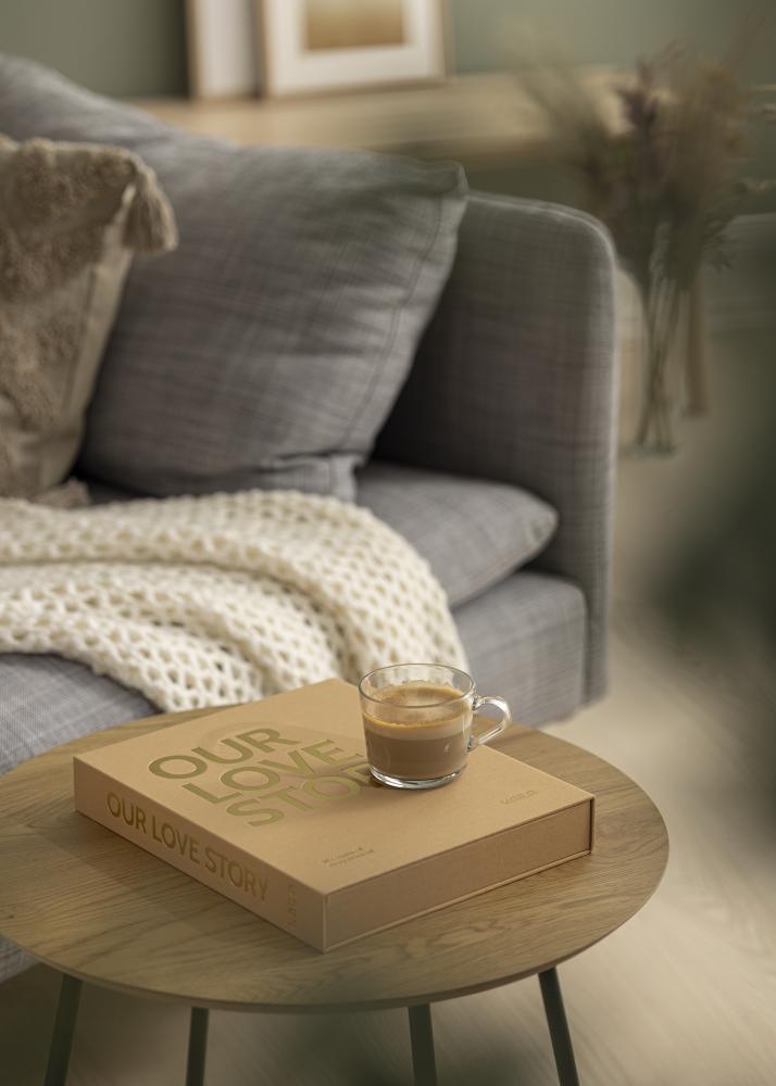 KAILA KAILA OUR LOVE STORY Manilla - Coffee Table Photo Album (60 Schwarze Seiten)