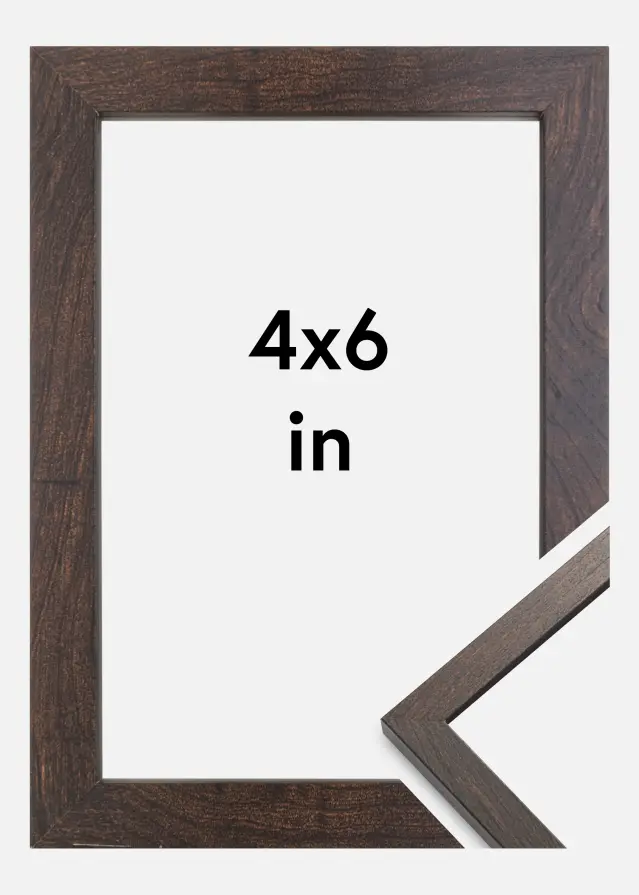 Artlink Rahmen Trendy Acrylglas Walnuss 4x6 inches (10,16x15,2 cm)