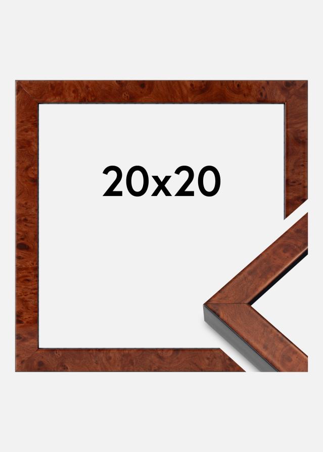 Mavanti Rahmen Hermes Acrylglas Burr Walnut 20x20 cm