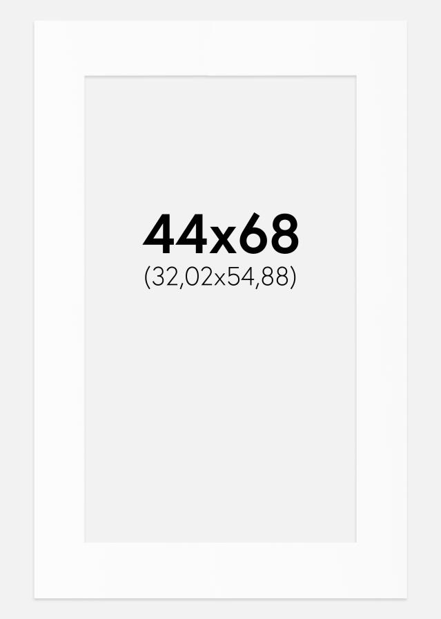 Artlink Passepartout Weiß Standard (weißer Kern) 44x68 cm (32,02x54,88)