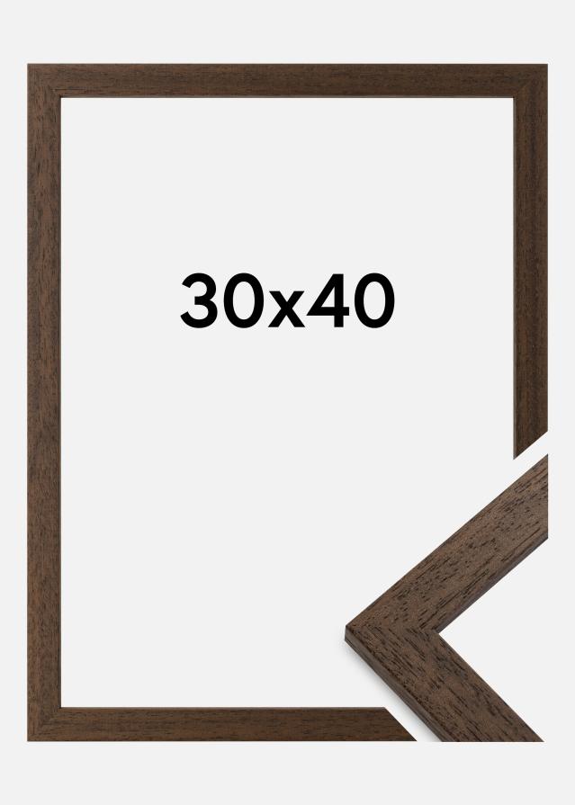 Galleri 1 Rahmen Brown Wood Acrylglas 30x40 cm