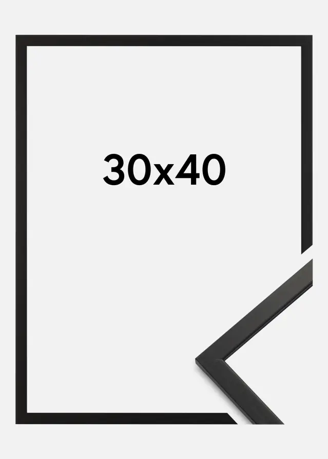 Galleri 1 Rahmen Edsbyn Acrylglas Schwarz 30x40 cm