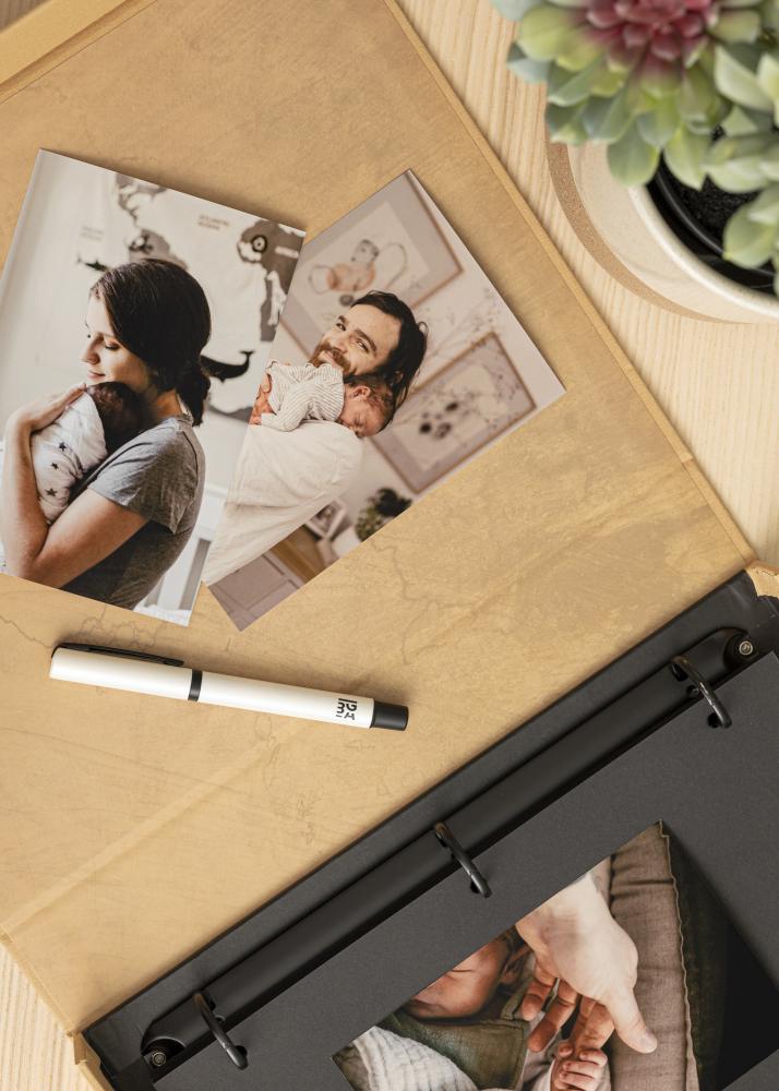 KAILA KAILA OUR LOVE STORY Manilla - Coffee Table Photo Album (60 Schwarze Seiten)