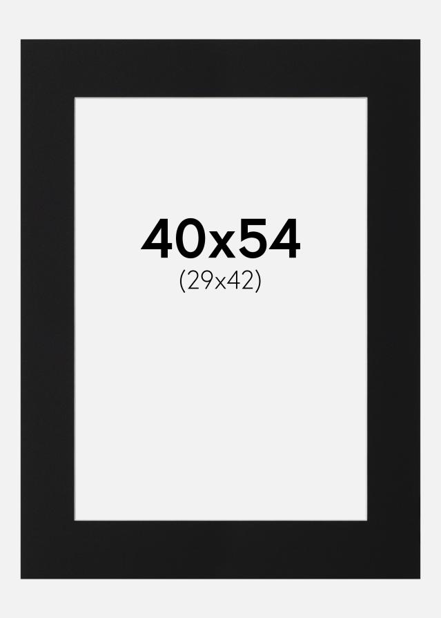 Artlink Passepartout Schwarz Standard (weißer Kern) 40x54 cm (29x42)