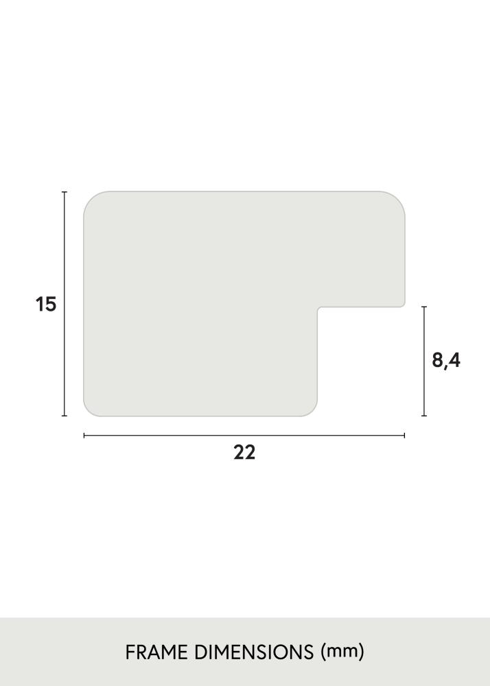 Galleri 1 Rahmen Uppsala Silber 28x35 cm