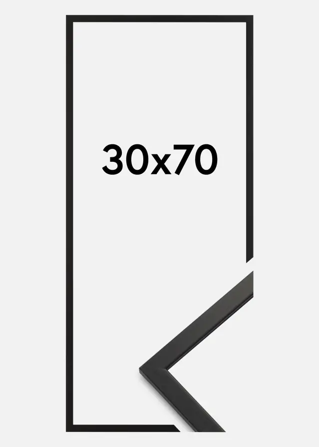 Galleri 1 Rahmen Edsbyn Schwarz 30x70 cm