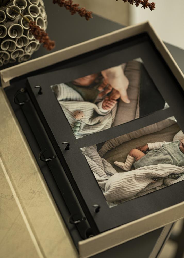 KAILA Albumseiten für KAILA Coffee Table Photo Album - 30er-Pack Schwarz