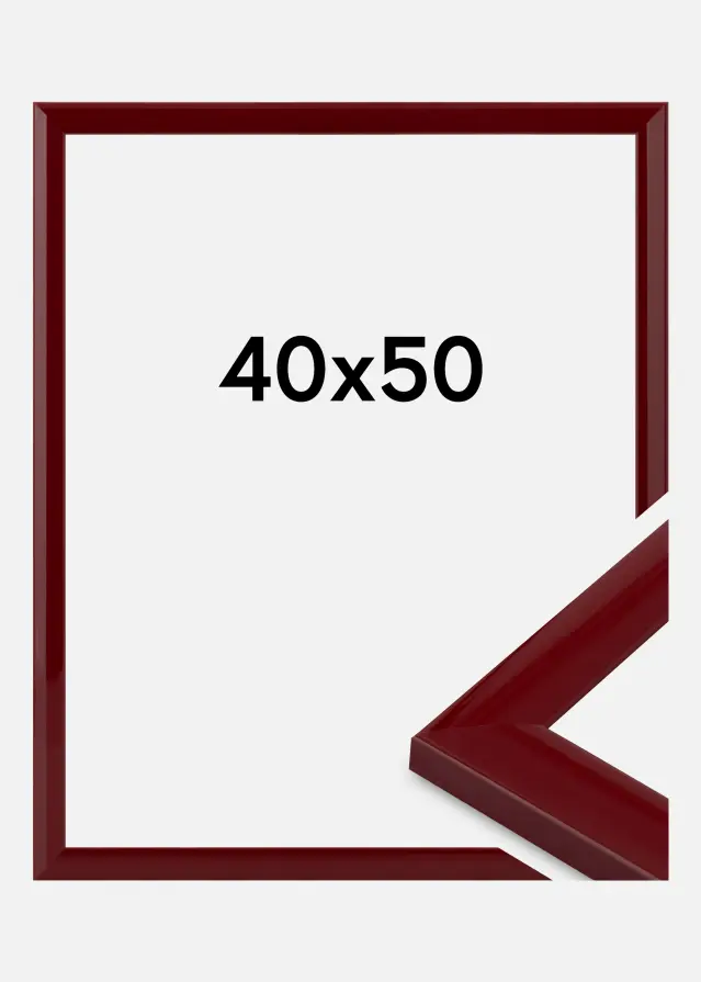 Jämtlands Ramfabrik Rahmen Dorset Acrylglas Dunkelrot 40x50 cm
